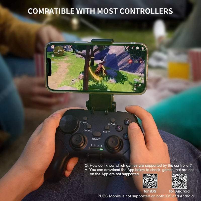 arVin Game Controller for iPhone/iOS/Android/PC/Steam Deck with Phone Holder, Turbo, Wireless Gamepad Joystick for iPhone 15/14/13/iPad/MacBook/Samsung Galaxy/Tablet, Call of Duty, Apex -Direct Play - Image 3